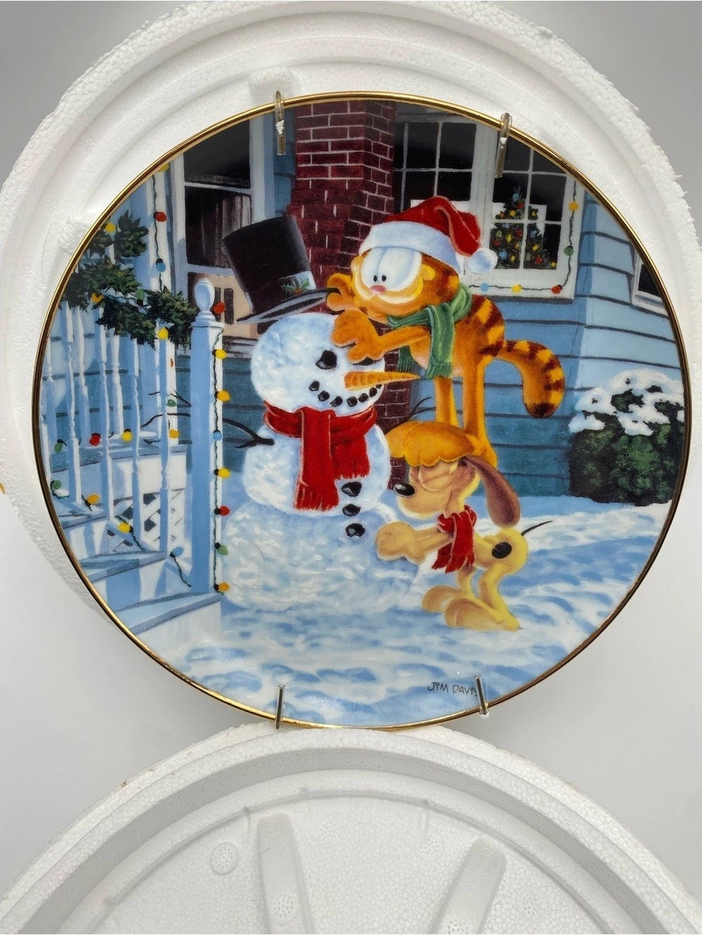 Vintage The Danbury Mint The Finishing Touch Christmas Decorative Plate F606